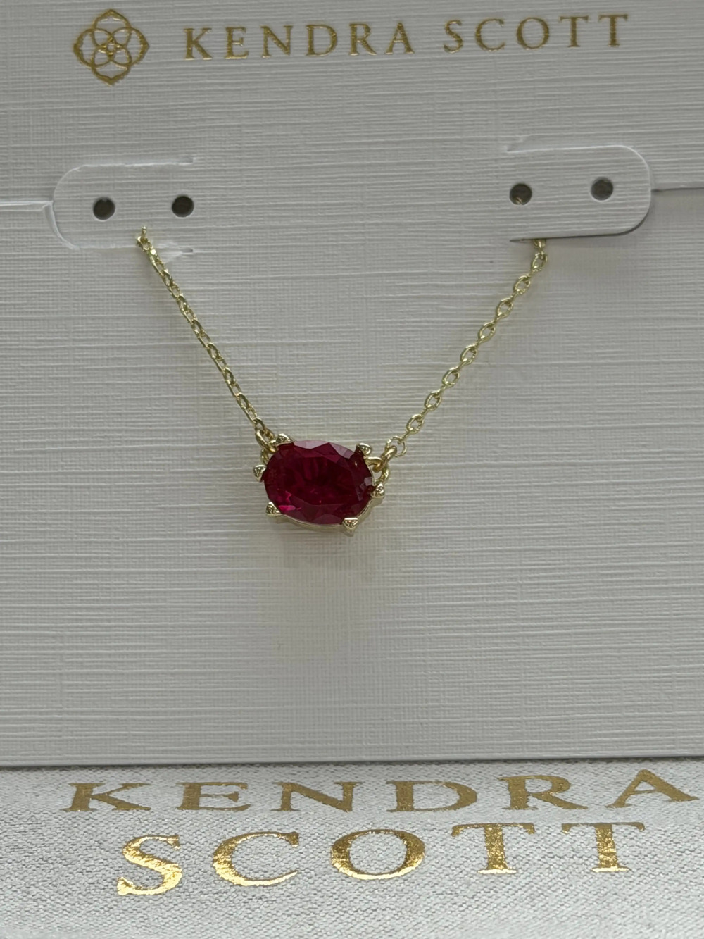 Kendra Scott Red Pendant Necklace